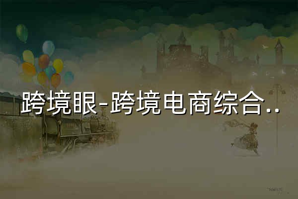 跨境眼-跨境電商綜合服務平臺 - 官網預覽