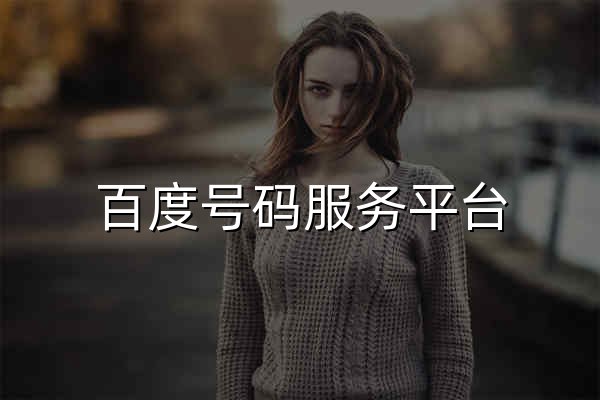 百度號碼服務平臺 - 官網預覽