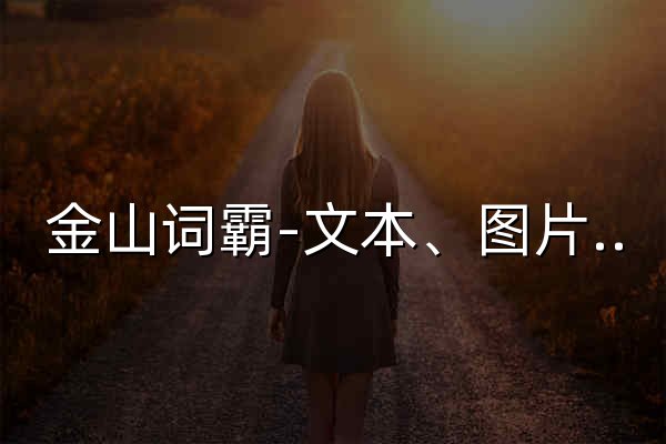 金山詞霸-文本、圖片、文檔在線翻譯詞典 - 官網預覽